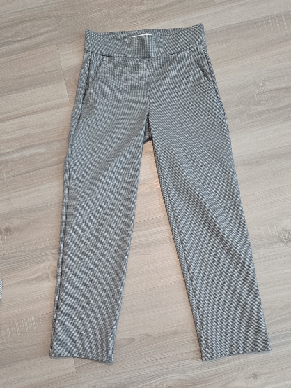 LOFT Gray Straight-Leg Pull-On Pants